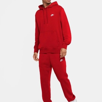 Nike czerwony komplet dresowy męski spodnie bluza CZ7857-657 XL