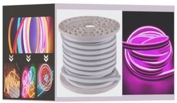 Taśma LED NEON Mono 12V na metry 5x12mm FIOLETOWY