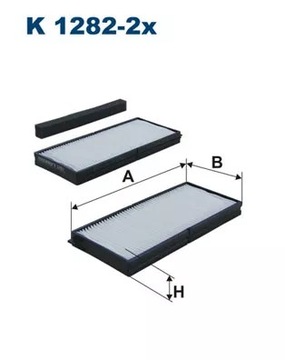 F K1282-2X FILTR KABINA KIA SHUMA 01-04 KS