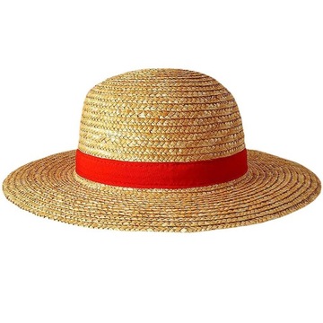 KAPELUSZ SŁOMKOWY LUFFY COSPLAY PRZECIWSŁONECZNY