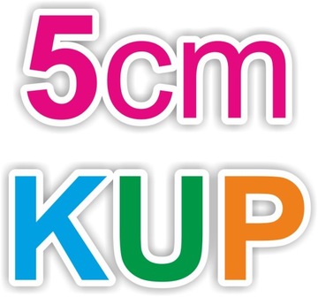 5 cm LITERY CYFRY SAMOPRZYLEPNE NAPISY NAKLEJKI