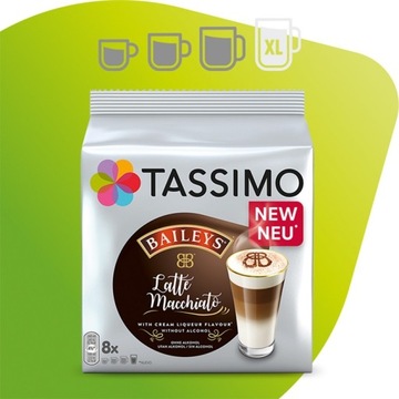 Капсулы Tassimo, набор Латте Маккиато, Капучино ароматизированный, 48 сортов кофе