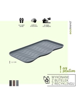 Обувница, подставка для обуви, 38x75 см, серая