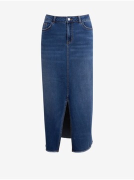 Niebieska jeansowa spódnica maxi ORSAY