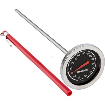 Termometr do WĘDZARNI GRILLA BBQ TARCZA 0 +300°C