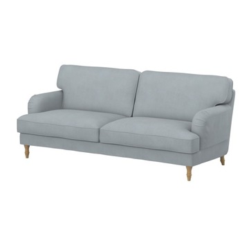 STOCKSUND Pokrycie sofy 3-os, Velvet Silver