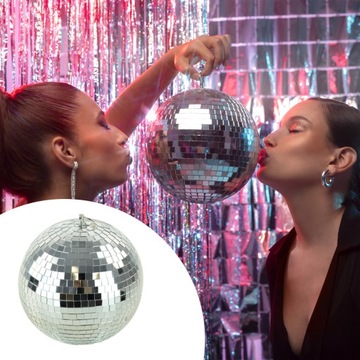 Декоративный зеркальный шар для дискотеки 20см с приводом Firefog