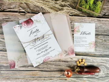 Свадебные приглашения Свадьба с калькой