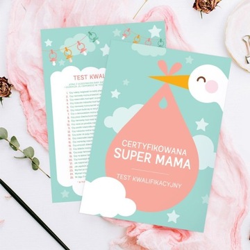 ТЕСТ + Диплом для Будущей Мамы Baby Shower + гаджет