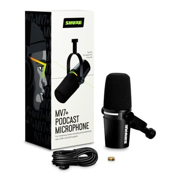 MISSUHMIK0031 Shure MV7+-K - Mikrofon lektorski/wokalny ze złączem