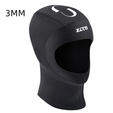 Kaptur do nurkowania z neoprenu 3MM/5MM ze sprzętem do snorkelingu na ramieniu c