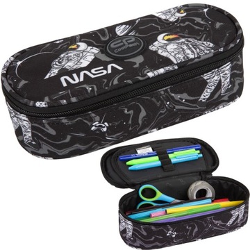 PIÓRNIK SASZETKA TUBA Z ORGANIZEREM CP CAMPUS CZARNA NASA KOSMOS SPACE