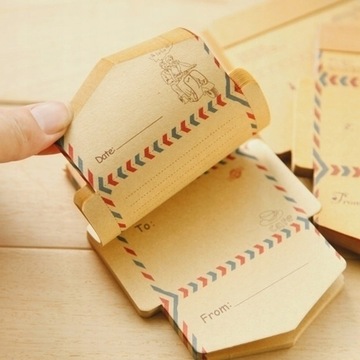 et Mini Retro Vintage Papier Pakowy Koperty Kreskó