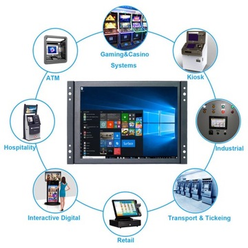 МОНИТОР С ОТКРЫТОЙ РАМКОЙ, LED, 10 ДЮЙМОВ, VGA, HDMI, USB, BNC A