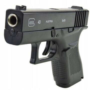 GLOCK PISTOLET NA KULKI ASG METAL 800 kulek GRATIS zestaw do strzelenia