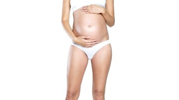 Italian Fashion majtki ciążowe bawełniane białe damskie Figi mama rozmiar L