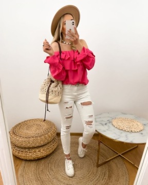 Женская ажурная соломенная сумочка Бохо Бежевая сумка