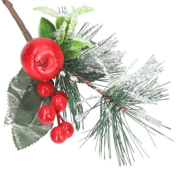 РОЖДЕСТВЕНСКАЯ ВЕТКА Боярышник, рябина, еловые цветы для украшения