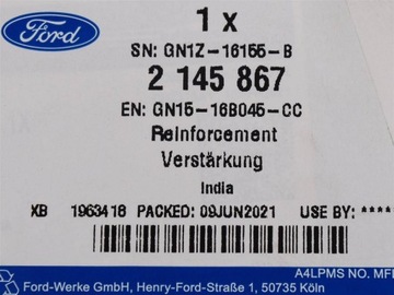 БРЫЗГОВЫЙ ФАРТУК ПЕРЕДНИЙ ЛЕВЫЙ ECOSPORT 17- FORD OE