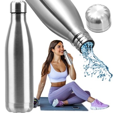 BUTELKA NA WODĘ BIDON TERMICZNA STAL TERMOS 500 ML