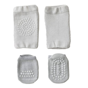 Baby Knee Pads Socks Set Combed Cotton Prevent Slip Glue Points Crawling Kn