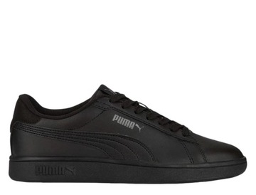 Buty męskie młodzieżowe sportowe czarne PUMA SMASH 3.0 L JR 392031 01 37,5