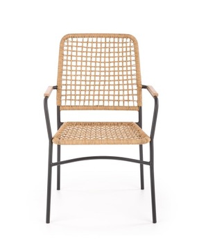 K457 Стул со спинкой в ​​стиле бохо, натуральный ХАЛМАР