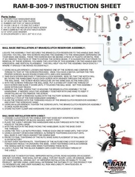 RAM Mount uchwyt na motor rowerowy RAM-B-309-7U