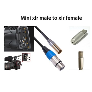 Мини-разъем XLR «папа» на 3-контактный разъем «мама» для аудио