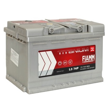 Akumulator Fiamm Titanium PRO 12V74 AH 680 A P+