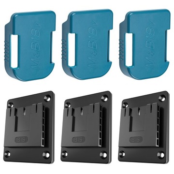 Держатель для 3 инструментов + 3 аккумулятора BOSCH PRO 18В/ Настенные вешалки 6 шт.