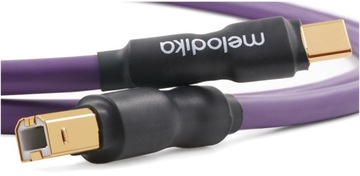 КАБЕЛЬ USB C-B MELODIKA MDUCB05 РАЗЪЕМ БЫСТРОЙ ПЕРЕДАЧИ ПЕРЕДАЧИ ЗОЛОТО 24К 0,5м