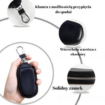 ЧЕХОЛ КОШЕЛЕК ЧЕХОЛ ДЛЯ КЛЮЧЕЙ КЛЮЧИ БРЕЛОК ДЛЯ КЛЮЧЕЙ ЧЕРНАЯ ЭКО КОЖА