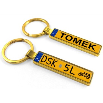 Брелок 2-сторонний НОМЕР + ЛЮБОЕ ИМЯ для папы на День отца