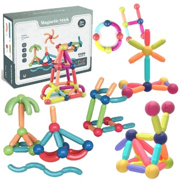 Klocki magnetyczne XL patyczki kulki sticks DUŻE