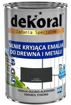 FARBA OLEJNA EMAKOL STRONG- czarna, 0.9l