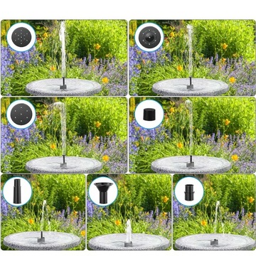 СОЛНЕЧНЫЙ САДОВЫЙ ФОНТАН, ПЛАВАЮЩИЙ НАСОС ДЛЯ ПРУДА