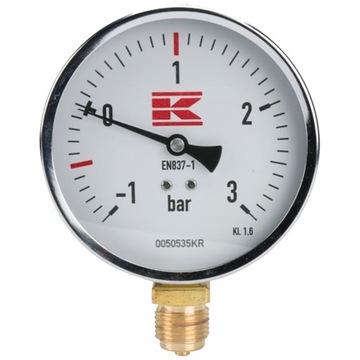 Manometr próżniowy beczkowozu 1/2 cala 100mm 3bar