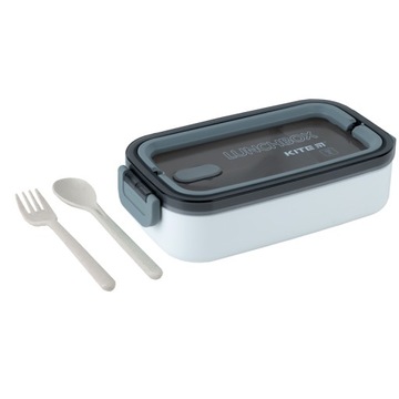 LUNCH BOX ŚNIADANIÓWKA DO SZKOŁY PRZEGRÓDKI 700ml BIAŁY KITE
