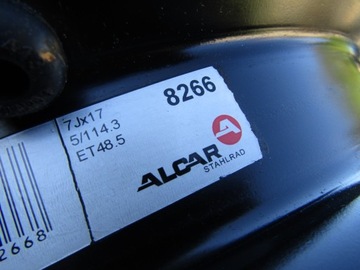 DISK OCELOVÝ KIA OE SPORTAGE II IV HYUNDAI KONA TUCSON IX35 SONATA 7.0" X 17" 5X114.3 ET 48,5