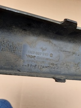 LIŠTA NÁRAZNÍKU PŘEDNÍ VW GOLF V 1K0807717