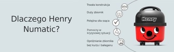 Вакуумный чистящий продукт Numatic HVR200 Генри Танк 9L
