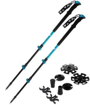 Палки Volven Adventure Pro 65-135 см, алюминий - синие