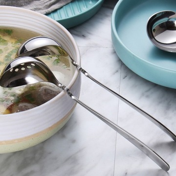 ŁYŻKA DO ZUPY SITKO ZE STALI NIERDZEWNEJ