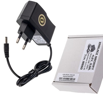 ŁADOWARKA SIECIOWA ZASILACZ 4.2V 0.5A (3.5x1.35)