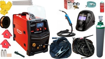 Spawarka MIGOMAT MIG MMA TIG 3 w 1 MICRO MIG 222 SYNERGIA DC LIFT ZESTAW