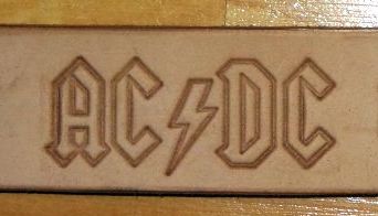 Зажим для ремня с пряжкой AC/DC