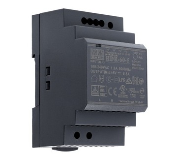 ZASILACZ DIN 5V 6,5A 32W MEAN WELL HDR-60-5