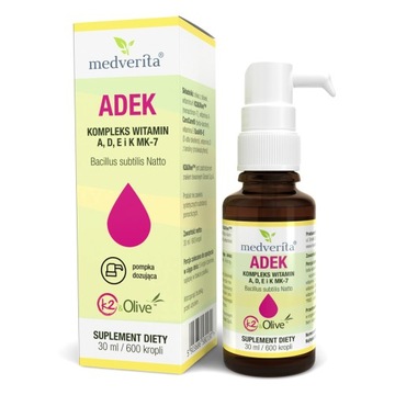Medverita ADEK kompleks witamina A D3 E K2 MK-7