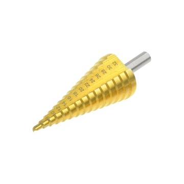 WIERTŁO STOPNIOWE STOŻKOWE HSS POWLEKANE TYTANEM 4-32 MM